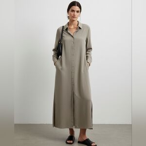 Zanzea Button-Down Shirt Dress with Pockets
